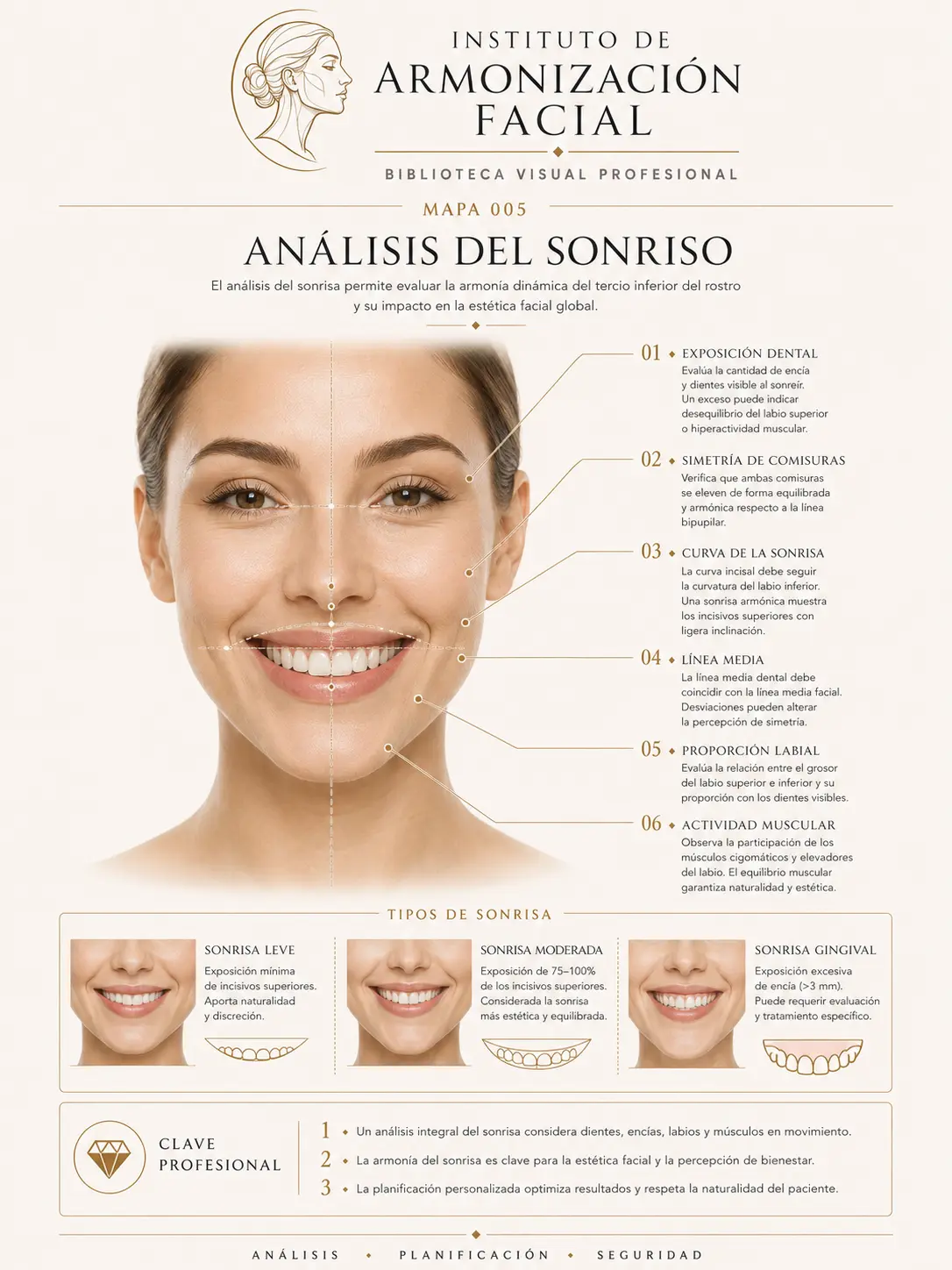 Lámina clínica: Análisis de la sonrisa