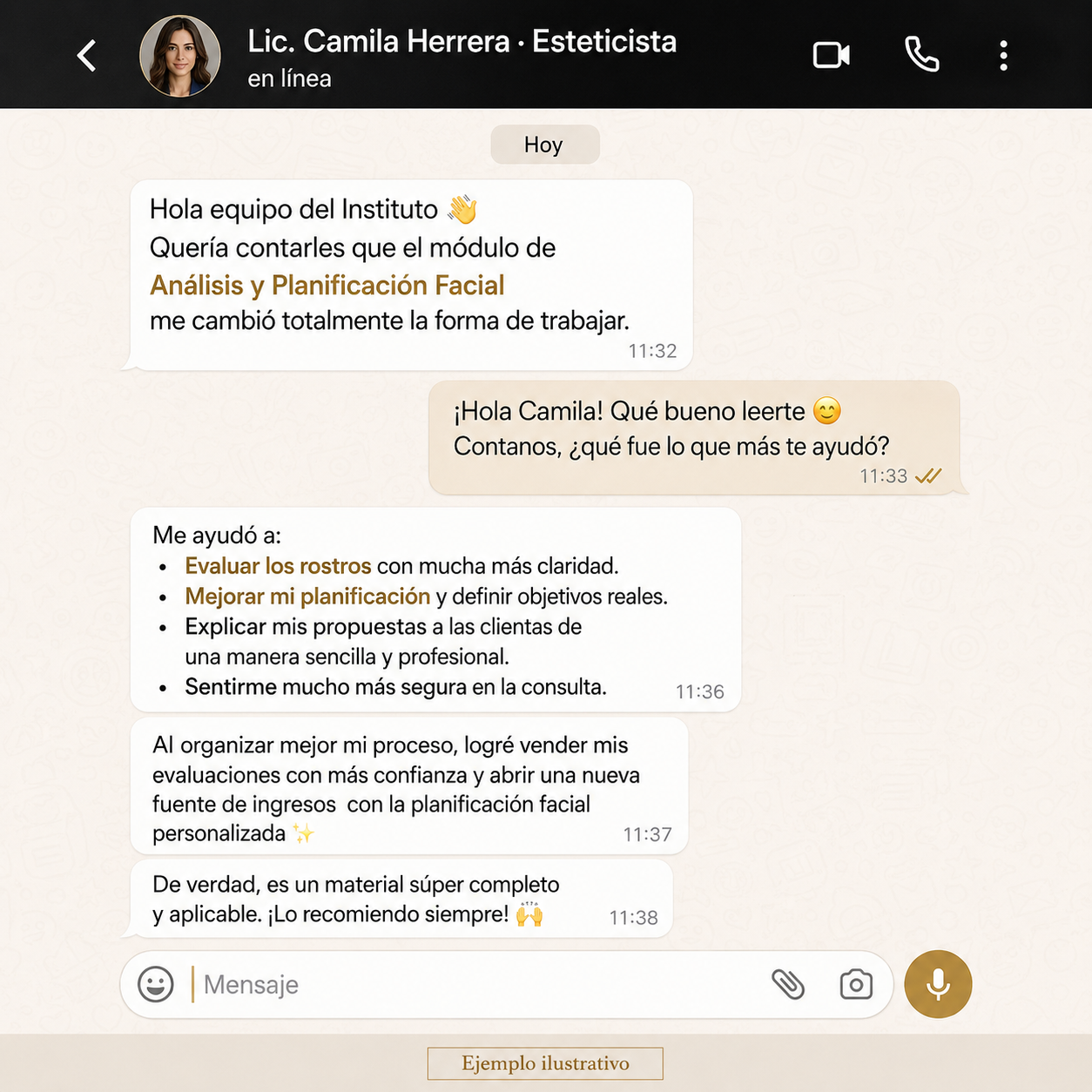 Comentario de un profesional