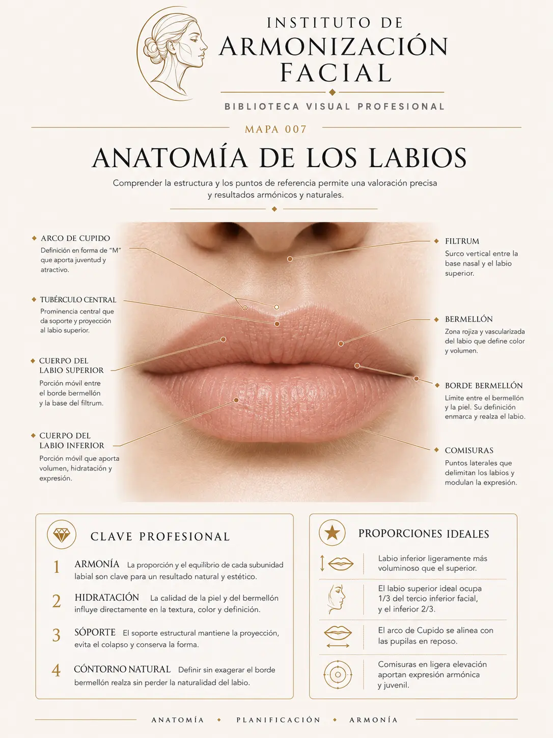 Lámina clínica: Anatomía de los labios