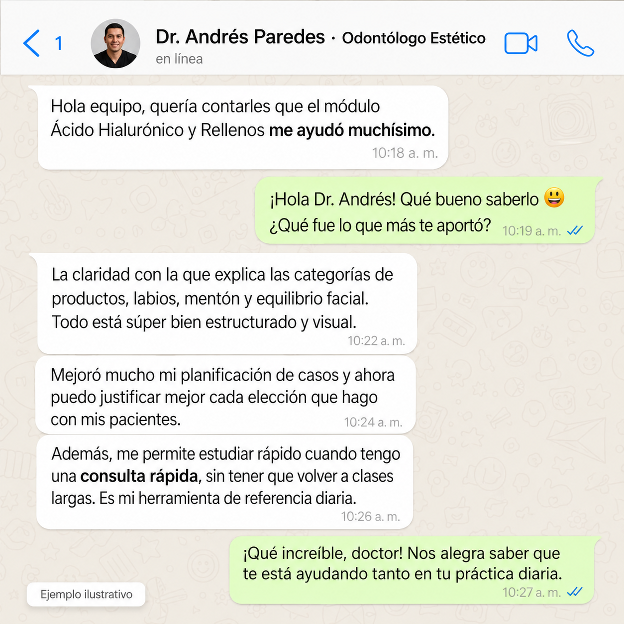 Comentario de un profesional
